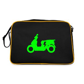 Scooter électrique scooter électrique pour les scooters - Sac Retro - noir/or - Dos