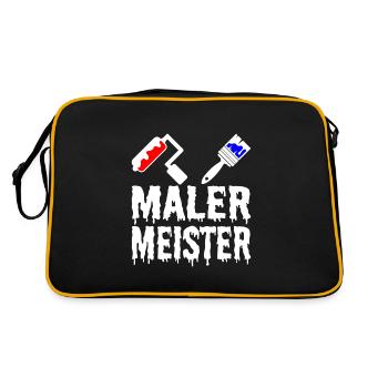 Painter master exam master painter painter - Retro Bag - black/gold - Back