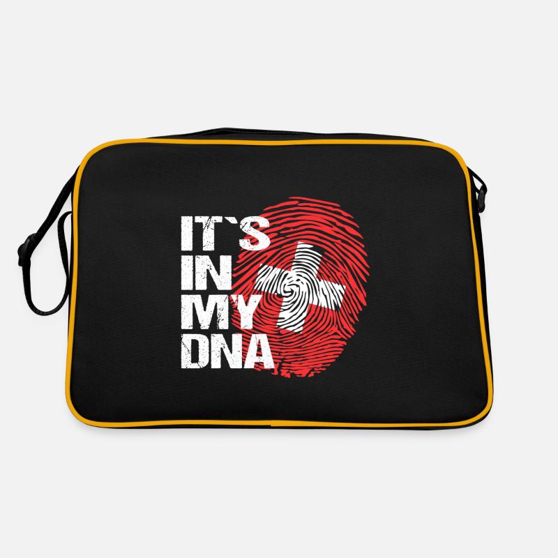 Suisse drapeau suisse disant empreinte ADN Sac Retro