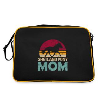 Shetland Pony Shetland Pony Retro pour Horse Mom - Sac Retro - noir/or - Dos