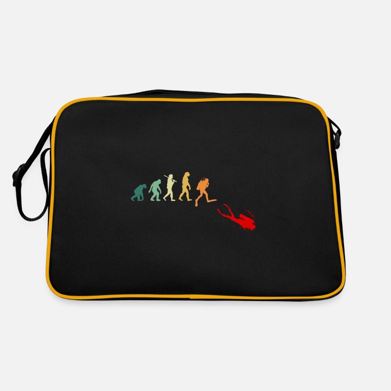 Gerätetauchen Tauchen Evolution Retro Lustig Retro Tasche