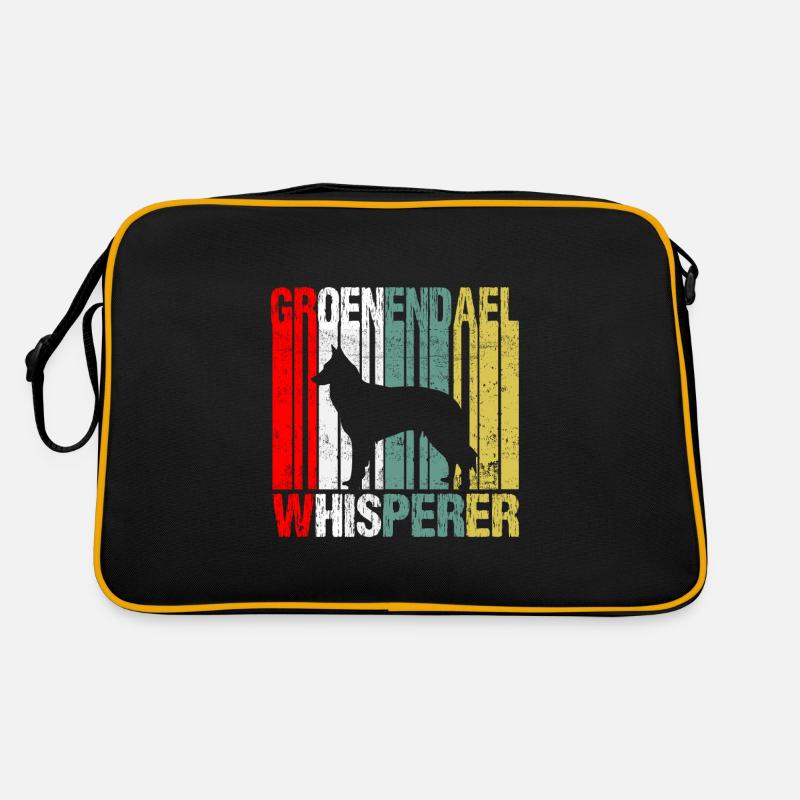 Groenendael Belgischer Schäferhund Flüsterer Retro Retro Tasche