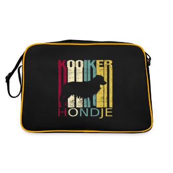 Kooikerhondje Kooiker Vintage Rétro - Sac Retro - noir/or - Dos