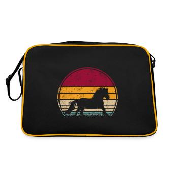 Tinker Horse Vintage - Retro Bag - black/gold - Back