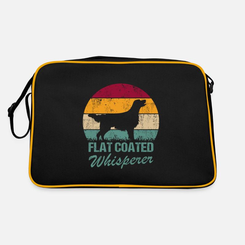 Flat Coated Retriever Flüsterer Retro Tasche