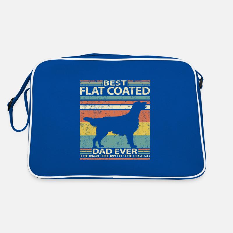 Flat Coated Retriever Best Dad Ever Retro Bag