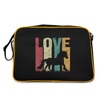 Tinker Horse Vintage Love - Retro Bag - black/gold - Back