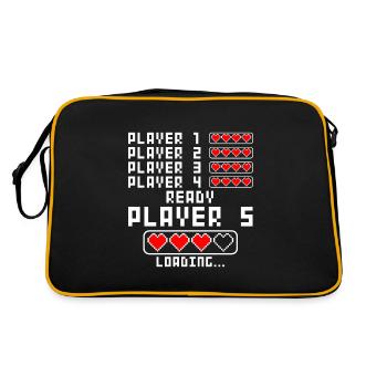 Annonce de grossesse bébé 5 enfant cinq cinquième - Sac Retro - noir/or - Dos
