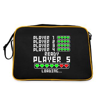 Annonce de grossesse bébé 5 enfant cinq cinquième - Sac Retro - noir/or - Dos
