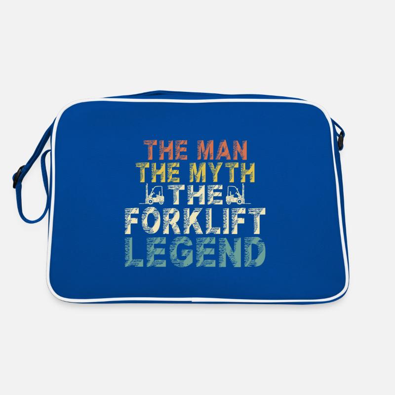 Forklift driver Dad Funny sayings Legend Vintage Retro Bag