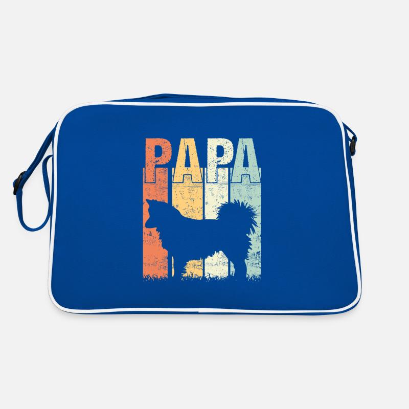 Icelandic Dog Icelandic Spitz Papa Dad Retro Bag