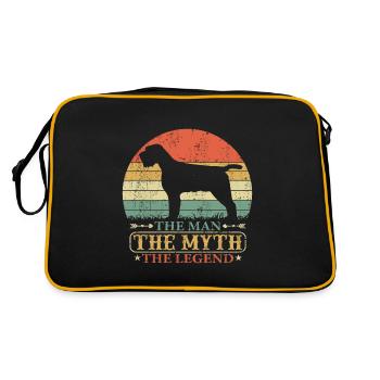 Griffon Korthals Chien pointant Papa Papa Vintage - Sac Retro - noir/or - Dos