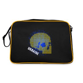 ukraine slava ukraini zelenskyi ukrainian glory - Retro Bag - black/gold - Back
