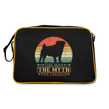 Chug Dog Dad Vintage pour Master Papa - Sac Retro - noir/or - Dos