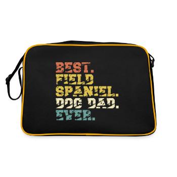 Épagneul des champs Papa Papa Maître Chien Papa Disant - Sac Retro - noir/or - Dos