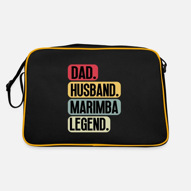 Marimba Player for Dad Dad Daddy Daddy Sayings Funny Retro Bag
