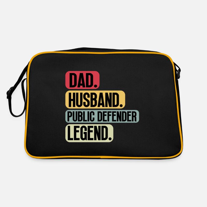 Public Defender Pflichtverteidiger Dad Sprüche Retro Tasche