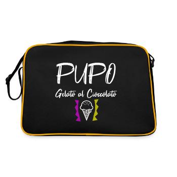 PUPO Cantante Gelato Italy Gift Funny - Retro Bag - black/gold - Back
