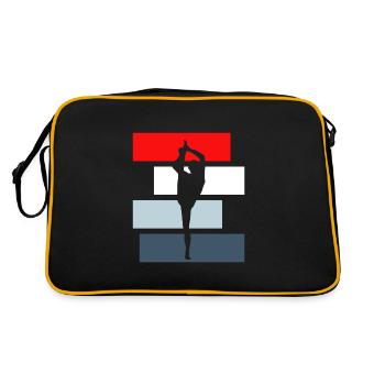 Turner - Retro Tasche - Schwarz/Gold - Hinten