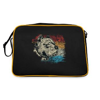 Pitbull - Sac Retro - noir/or - Dos