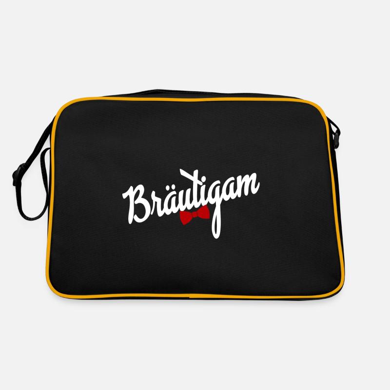 Bräutigam - Retro Tasche - Schwarz/Gold
