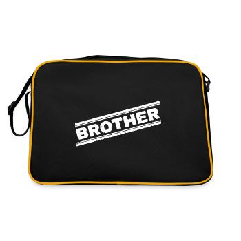 timbre de frère - Sac Retro - noir/or - Dos