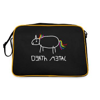 Death Metal Licorne - Sac Retro - noir/or - Dos