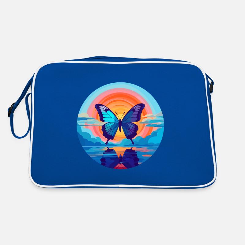 Blue Morpho Butterfly Retro Bag