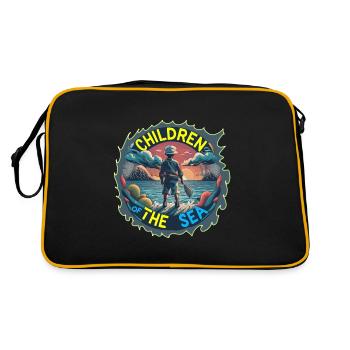 Amoureux de la mer - Enfants de la mer - Sac Retro - noir/or - Dos