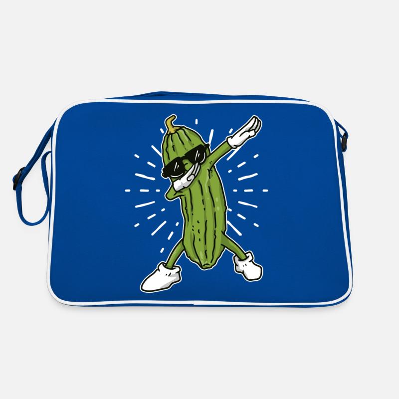 Dab concombre concombre dab légume amateur végétalien Sac Retro