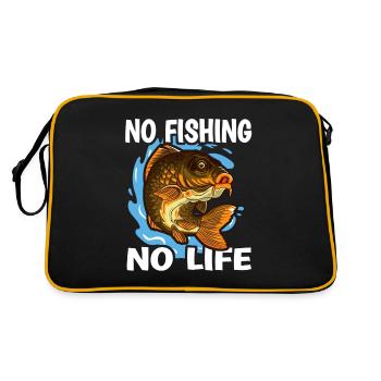 Carp anglers - Retro Bag - black/gold - Back