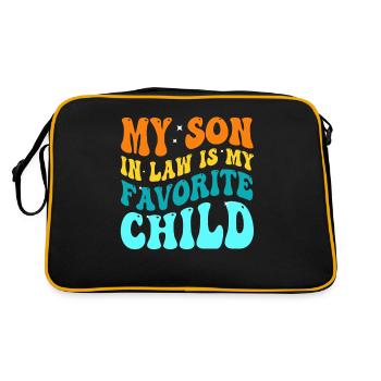 Mon gendre est mon enfant préféré - Sac Retro - noir/or - Dos
