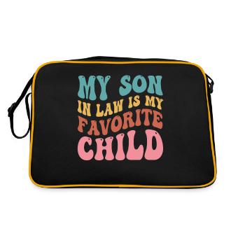 Mon gendre est mon enfant préféré - Sac Retro - noir/or - Dos