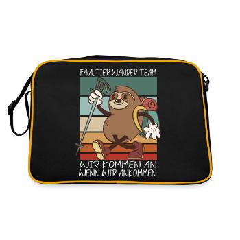 Faultier Wanderteam Faultier Wander Team - Retro Tasche - Schwarz/Gold - Hinten