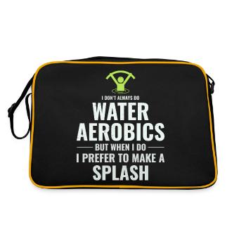 Water Aerobics Aquatic fitness Aqua Exercise Funny - Retro Bag - black/gold - Back