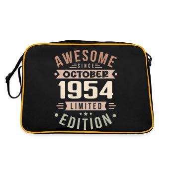 Legend Since October 1954 Birthday October 1954 - Retro Bag - black/gold - Back
