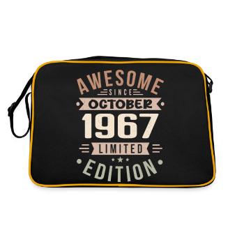 Légende Depuis Octobre 1967 Anniversaire Octobre 1967 - Sac Retro - noir/or - Dos