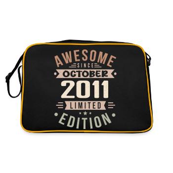 Legend since October 2011 Birthday October 2011 - Retro Bag - black/gold - Back