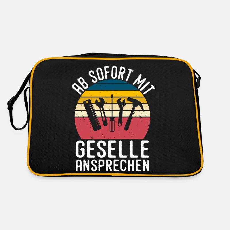 Technicien en mécatronique automobile Compagnon cadeau Sac Retro