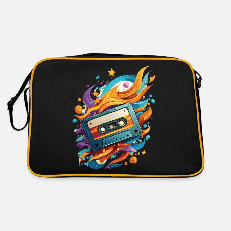 MIXTAPE II - Retro Tasche - Schwarz/Gold