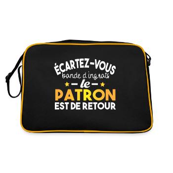 Patron Chef Leader Directeur Humour CEO - Sac Retro - noir/or - Dos
