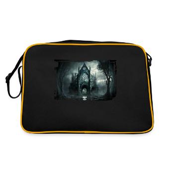 Castle in the night - Gothic style - Retro Bag - black/gold - Back