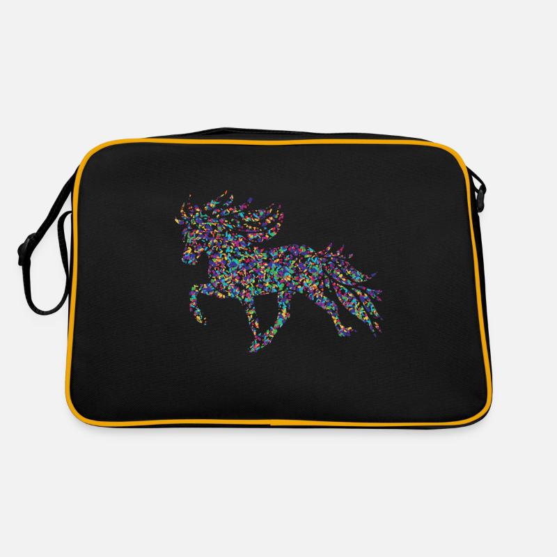 Tölter3 Konfetti - Retro Tasche - Schwarz/Gold