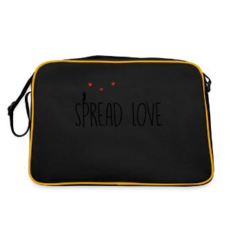 Spread Love - Retro Bag - black/gold - Back