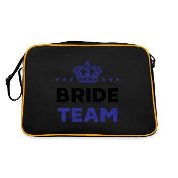 Équipe de la mariée - Sac Retro - noir/or - Dos