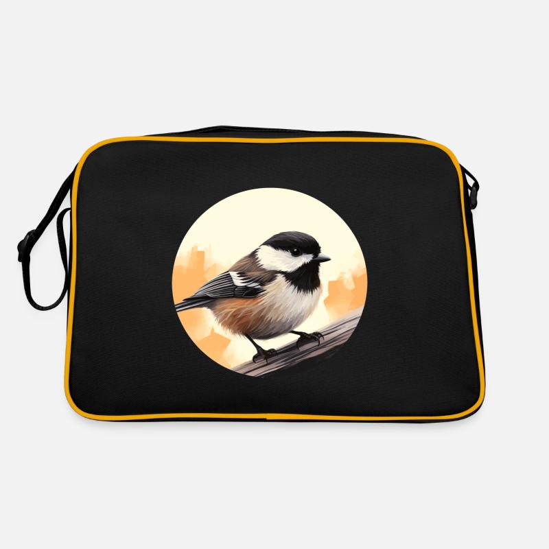 Meise - Retro Tasche - Schwarz/Gold