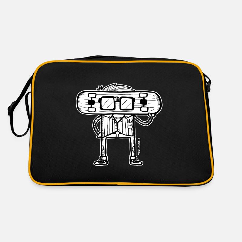 STUDIOHAKA GLASS DECK - Retro Bag - black/gold