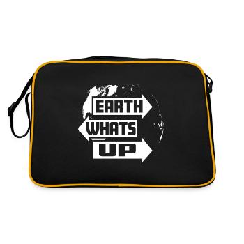 Earth what's up Climate protection Greta Cool - Retro Bag - black/gold - Back