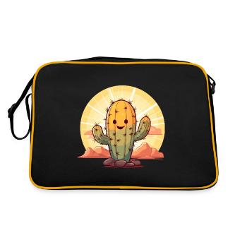 Cactus - Retro Bag - black/gold - Back