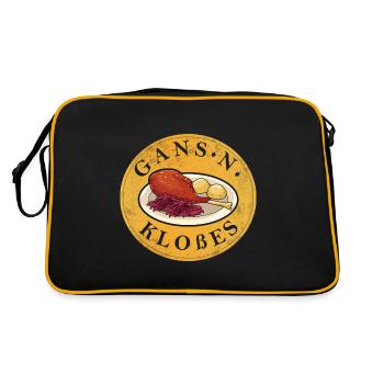 Goose N Kloßes I Goose Roast with Cloves - Retro Bag - black/gold - Back